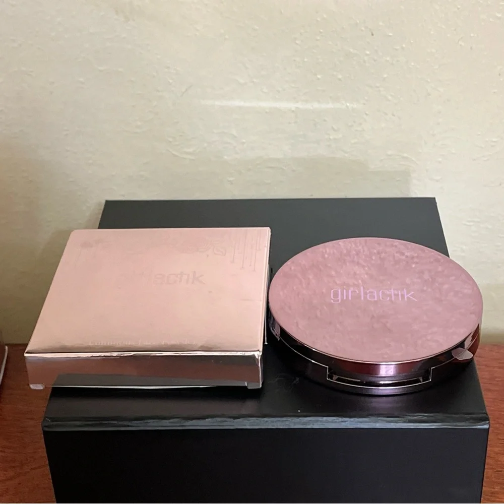 Girlactik radiant skin face oil luminous face powder and gel eyeliner makeup lot